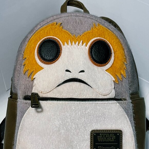 RareSDCC 2018 Exclusive Loungefly Porg Mini Backpack – Star Wars Collector Piece main image 7